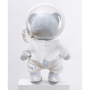 Медведь Lina TeddyTales "Жених Астронавт", M, в костюме, серо-голубой, 30 см